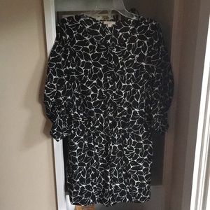 Black and white loft romper